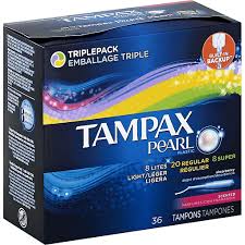 Tampax Pearl Tampons Plastic Triple Pack Scented Personal Care D Agostino