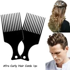 Curly hair can be a great asset if you know how to style it like the pro hairstylists. Man Woman Plastic Styling Tool Black Hairdressing Salon Afro Comb Curly Hair Brush Wish