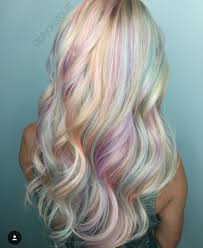 Pastel Rainbow Hairbyallydestout By Imallaboutdahair Holographic Hair Hair Color Pastel Neon Hair