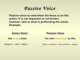We did not find results for: Passive Voice