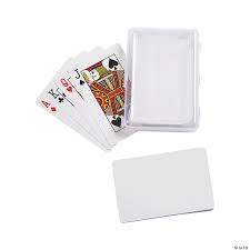 Trach & burn playing cards. Diy Blank Playing Cards With Plastic Box