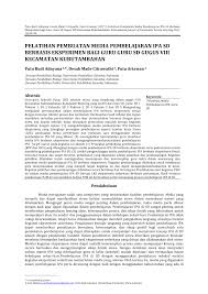 Media ini hanya akan mampu melayani secara. Jurnal Penelitian Tentang Media Pembelajaran Ipa Download File Guru