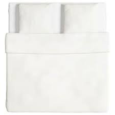 Ikea housse de couette et 2 taies, blanc bleu/carreaux 240x220/50x60 cm. Angslilja Housse Couette 2 Taies Blanc 240x220 65x65 Cm Ikea