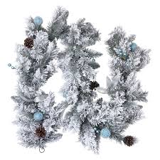 This guide offers multiple outdoor christmas light ideas and tops on how to decorate for christmas. Snowy Decorated Christmas Garland 210cm Homebase