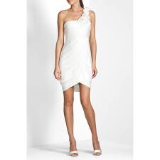 I D Wear This White Bcbg Dress To A Nice Date With My Husband On A Summer Night Cute Bridesmaid Dresses One Shoulder Cocktail Dress Bcbg Dresses