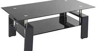 Black And Wood Coffee Table Set Merax Distinctive Design Coffee Tea Table With Glass Top And Black Wooden Legs Want To Leather Coffee Table Perfect Coffee Table Living Room Furniture Sale