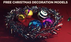 Free C4d 3d Model Christmas Decorations The Pixel Lab Christmas Decorations Christmas Bulbs Christmas Ornaments
