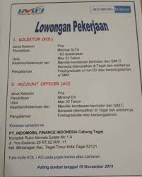 Lowongan kerja di pt primafood international 2021. Info Loker Tegal November 2019