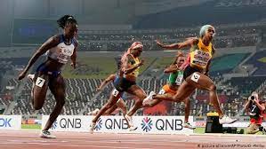 Shashaleee forbes was second in 11.49. World Athletics Championships Jamaica S Shelly Ann Fraser Pryce Wins 100 Meters Sports German Football And Major International Sports News Dw 29 09 2019