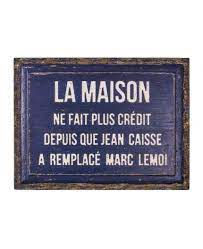 Aide les aides personnelles au logement évoluent les bons réflexes pour éviter de faire des erreurs ! Panneau Vintage En Bois La Maison Ne Fait Plus Credit Plaques Metal Signaletiques Inexmob