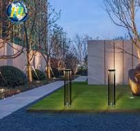 LED Lawn Light Outdoor Garden Stand Pole Pillar Lamp Waterproof Column Lawn Light Courtyard Pathway Post Bollards Light