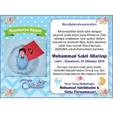 Version und bayi 1.document 23. Kartu Ucapan Aqiqah Anak Nusagates