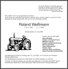 +43 (1) 211 70 0 fax: Traueranzeigen Von Roland Weissmann Franken Gedenkt De