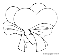 Set off fireworks to wish amer. Two Hearts Tied With A Ribbon Coloring Pages Heart Coloring Pages Coloring Pages For Kids And Adults