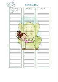 Hoja Para Direcciones Y Telefono Agenda Scrapbook Writing Paper Planner Binder