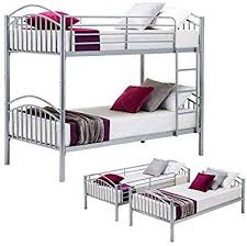 Amazon Com Mecor Twin Over Twin Metal Bunk Bed Removable Bunk Beds Frame Ladder Boys Kids Adults Teens Twin Over T Metal Bunk Beds Bunk Beds Single Bunk Bed