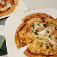 Place the rolled naan over aluminum lined baking tray. Air Fryer Pita Pizza Pita Bread Cheese Pizza This Old Gal