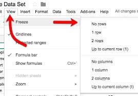 How do i freeze panes in numbers? Google Sheets Freezing Rows Or Columns