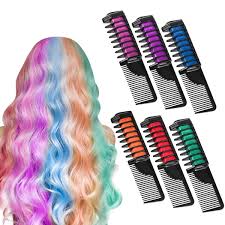 Start by getting chalk that is made of soft. Niceauty Hair Chalk Hair Chalk Hair Color Comb Temporary Hair Color Cream Non Toxic Washable With Cape For Kids Party Cosplay Hair Chalk Pens Works On All Hair Colors Amazon De Beauty