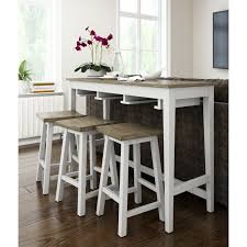 Red Barrel Studio Ensemble De Bar Suspendu Temel Wayfair Ca Kitchen Bar Table Bar Table And Stools White Bar Table