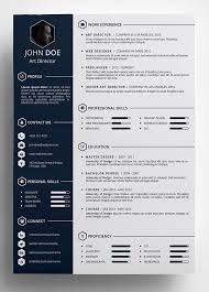 creative resume template free