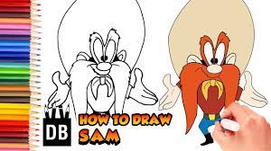 Yosemite by the drawing hand v.5.6 watch as an artists hand draws a picture of yosemite national park. How To Draw Yosemite Sam From Looney Tunes Step By Step 4 Kids Youtube