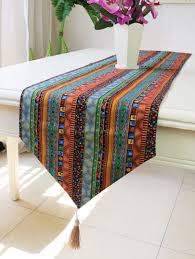 Aztec Print Tassel Table Runner Aztec Print Budget Home Decorating Table Runners