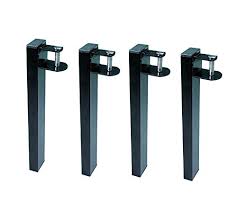 Dotati di tappo in polietilene antigaffio. Set Di 4 Piedi Per Rete Del Letto Per Tubo Da 40 X 30 Mm