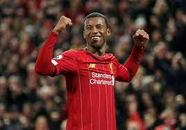 Wijnaldum has copied van dijk's celebration as a tribute to the injured defender (image: Liverpool Should See New Deal As A No Brainer For Indispensable Gini Wijnaldum Liverpool Fc This Is Anfield