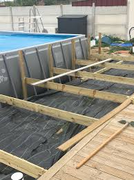 Habillage Bois Avec Escalier Piscine Tubulaire Habillage Piscine Hors Sol Piscine Tubulaire Amenagement Piscine Hors Sol