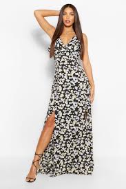 We've noticed you're not signed up for our promotional emails about new arrivals and exclusive offers. Customer Favorite Womens Tall Pansy Ruffle Split Maxi Dress Black 2 Accuweather Shop