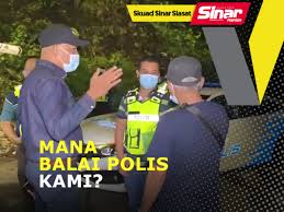 Polis siasat balai polis pasang jalur gemilang terbalik. Mana Balai Polis Kami