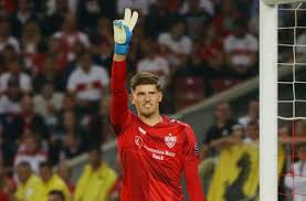 Anstatt des alternativen dritten trikots packt der vfb für seine spieler die torwarttrikots aus. Gregor Kobel Vom Vfb Stuttgart Wir Konnen Gegen Den Ksc Viel Wieder Gutmachen Vfb Stuttgart Cannstatter Zeitung