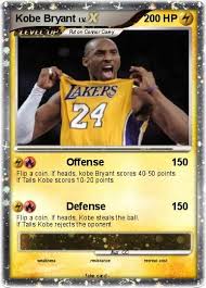 Kobe bryant lakers jersey #24. Pokemon Kobe Bryant 120