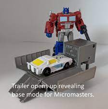 3d Printed Trailer For Transformers Kingdom Core Optimus Prime The Allspark