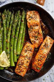 Garlic Butter Salmon Recipe With Lemon Asparagus Healthy Salmon Recipe Health Dinner Recipes Recipes Healthy Recipes