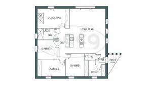 38 plan de maison 4 chambres salon cuisine douche plan maison maison carre plan maison 4 chambres