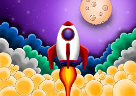 Mewarnai gambar bus tayo glitter tayo the little bus coloring. Oke Kids Cara Mudah Menggambar Roket Facebook