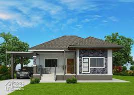 Plans This Elevated 3 Bedroom House Design Has 2 Toilet And Bath Having A Floor Area Of 16 Modern Bungalow House Bungalow House Plans Architectural House Plans