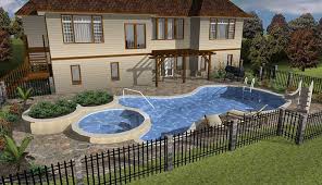 A custom designed bamboo fence encloses the rear yard. Gb Fencing Designer Landscaping