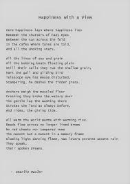 Happiness With A View A Poem By Charlie Hasler Poetry Words British Poetry Beautiful Poetry