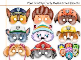 There's also a printable with chase, marshall, skye, and zuma that features chase's paw patrol badge. Unique Paw Patrol Printable Masks Party Masks Birthday Decoration Invitation Ryder Chase Skye Paw Patrol Birthday Party Paw Patrol Party Paw Patrol Printables
