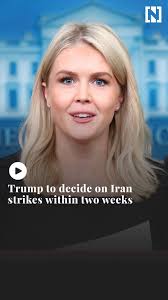 "I will make my decision whether or not to go within the next two weeks.",  Donald Trump set a deadline for striking Iran in a letter read out to  reporters by White House press secretary Karoline ...