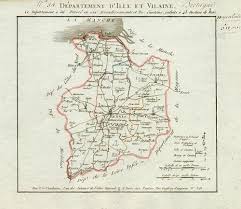 📸vous aussi, partagez vos photos du territoire avec #illeetvilaine. Departement De L Ille Et Vilaine Bretagne Rennes St Malo Fougeres Etc By Chanlaire P G 1800 Map Antiquariat A Suelzen