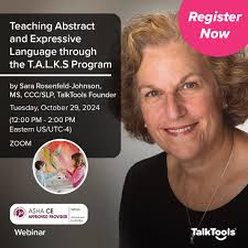🌟 Don't forget! Join TalkTools founder Sara Rosenfeld-Johnson for a live  webinar