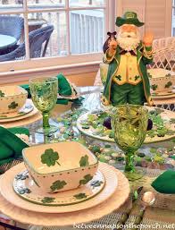St Patrick S Day Table Setting With Leprechaun Centerpiece St Patrick S Day Decorations St Patrick S Day St Patrick