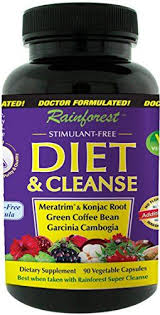 Rainforest Diet Cleanse With Meratrim Konjac Root Green Coffee Bean Garcinia Cambogia 90 Vegetable Capsules You Can Acai Diet Vegetable Capsules Diet