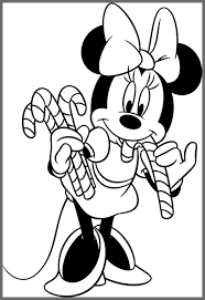 Mickey, minnie and tom cat hiding behind a tree. Mickey Mouse Christmas Coloring Pages Best Coloring Pages For Kids