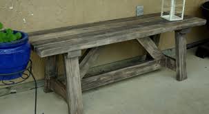 This is a good example of how outdoor bench ideas don't need to be extravagant when you have inviting garden views. Rustic Wooden Stone Garden Benches Fine Craft Guild