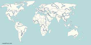 World Map Rivers Labeled Map Quiz: Major Rivers Of The World (Major World Rivers)